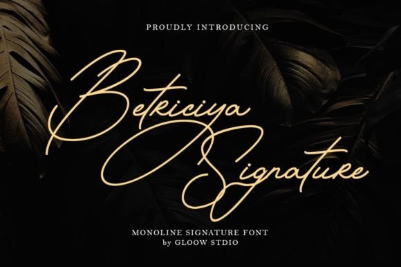 Betriciya Signature: A Handwritten Font for Authentic Branding