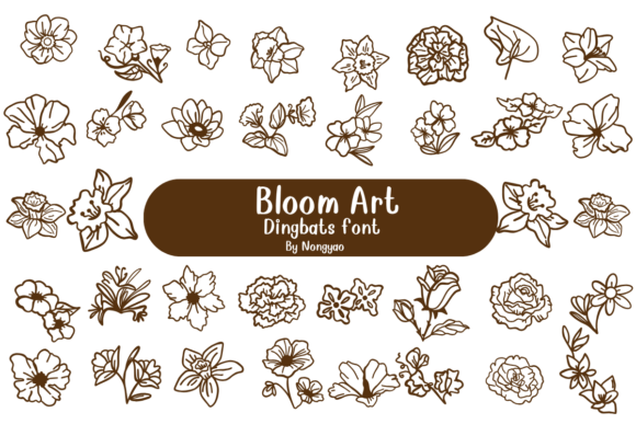 Bloom Art: A Creative Font for Modern Designers and Brands