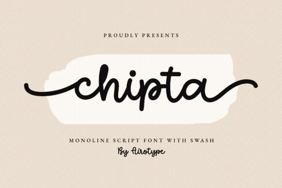 Chipta Font: Where Modern Handwriting Meets Sophistication