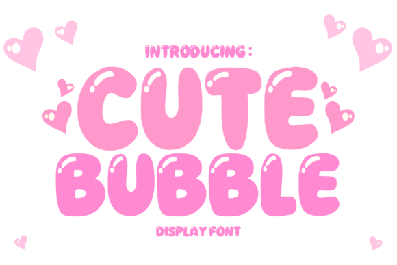 Cute Bubble: A Typeface That Brings Playful Energy to Your Projects