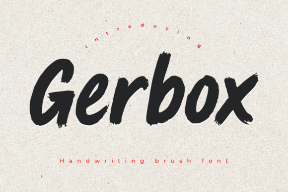 Gerbox: The Dynamic Brush Font for Modern Designers