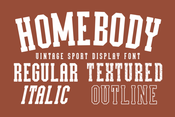 Homebody: The Vintage Sport Font That Brings Authentic Character