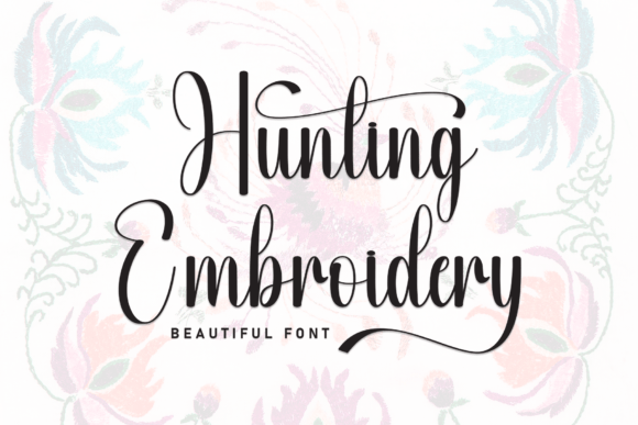 Hunting Embroidery: A Script Font with Artistic Flair
