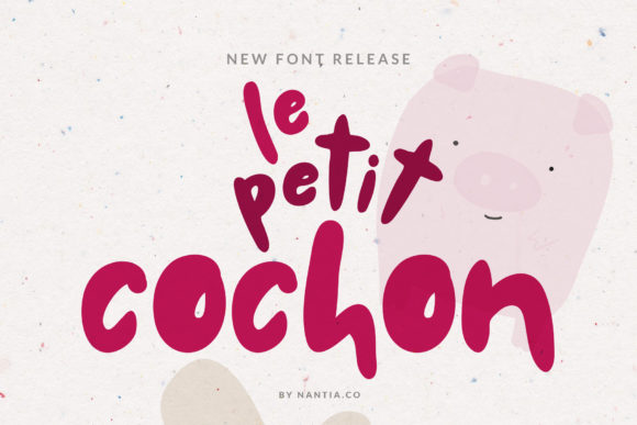 Le Petit Cochon: A Chubby Script Font for Standout Designs