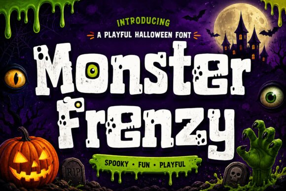 Monster Frenzy: A Font That Brings the Party to Your Halloween Projects