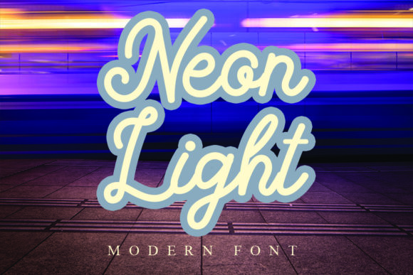 Neon Light: Where Classic Calligraphy Meets Modern Edge
