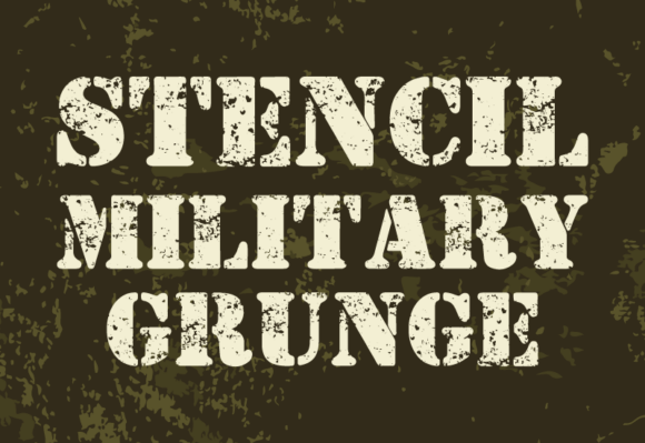 Stencil Military Grunge: The Bold Font That Commands Attention