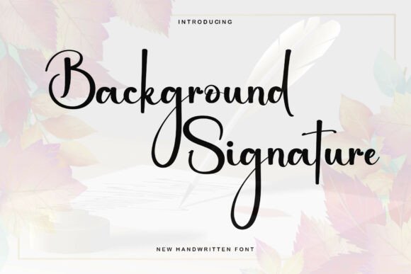 The Art of the Handwritten Mark: A Guide to Background Signature