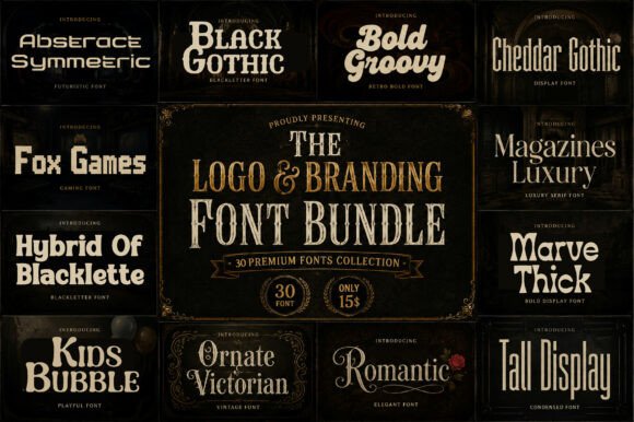The Logo & Branding Font Bundle: A Designer's Toolkit for Every Style