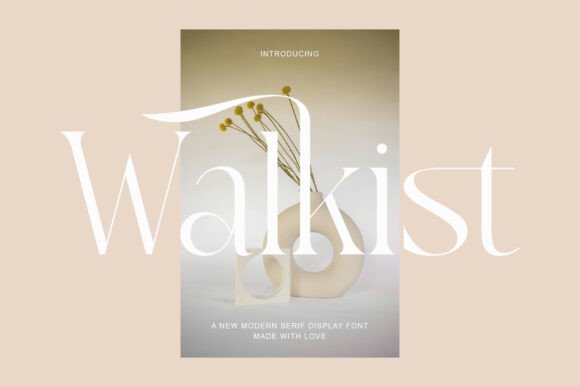 Walkist: A Serif Font with Sweeping Swashes for Elegant Branding